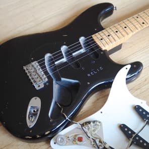 2001 Fender Stratocaster Custom Shop Relic 1956 Reissue Blackie w/ COA & ohsc image 21