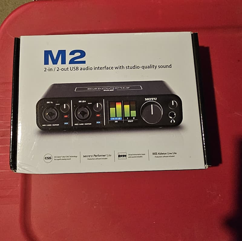 MOTU M2 USB-C Audio Interface 2019 - Present - Black | Reverb