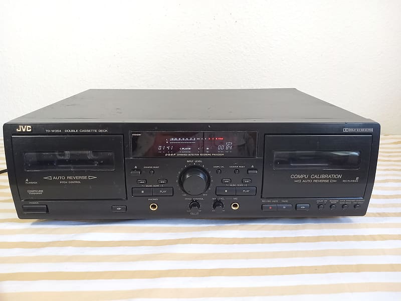 JVC TDW354 Double Cassette Deck w Pitch Control 80s Reverb