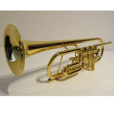 Schagerl Berlin Rotary Bb Trumpet – Gold Brass - Stunning! | Reverb UK