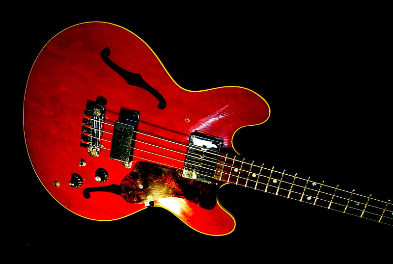 Epiphone EB 232 C Rivoli 1966 Cherry Red. Iconic Bass. Rare. | Reverb