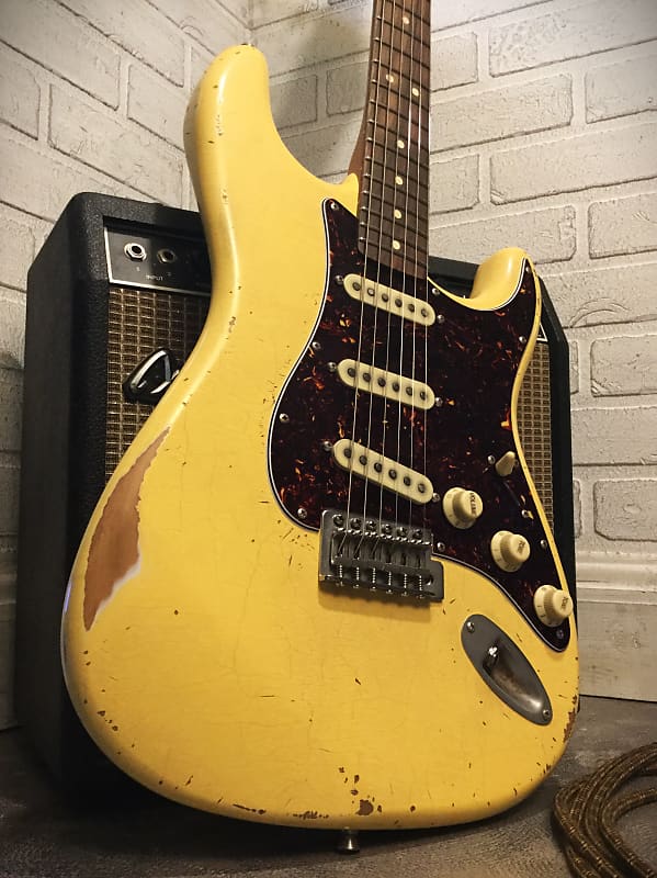 Relic Fender Strat (Partscaster)  Electric Guitar with Roasted Maple neck by Nate's Relic Guitars image 1