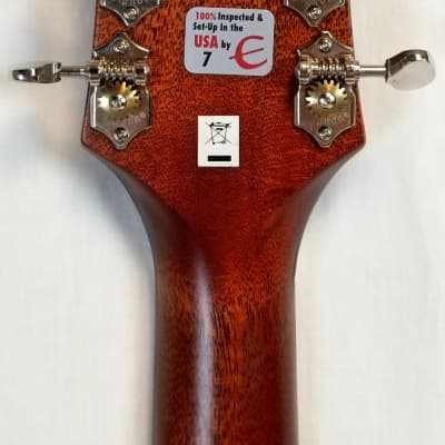 Epiphone Masterbilt DR-400 MCE Acoustic / Electric Guitar, All Solid Spruce / Mahogany Body, Cutaway, Vintage Sunburst image 9