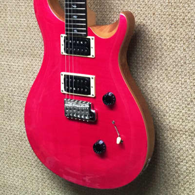 PRS SE Custom 24 Electric Guitar, Bonnie Pink, Maple Cap/Neck, Mahogany, 85/15s PUs, Gig Bag. image 3