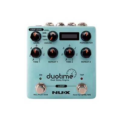 Nux Verdugo Series Duotime NDD-6 Dual Stereo Delay Guitar Effector Pedal image 1