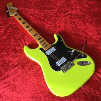 Martyn Scott Instruments Custom Built Partscaster Guitar in Matt Neon Yellow image 10