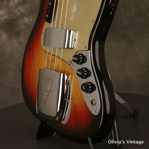 original 1977 Fender JAZZ BASS Sunburst w/GOLD pickguard image 10