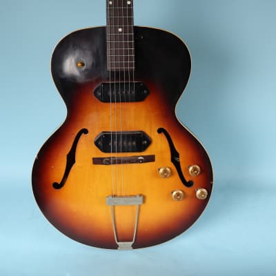 1950s Gibson ES-125 TD Hollowbody Electric Guitar Sunburst Dual P90 Pickups for sale