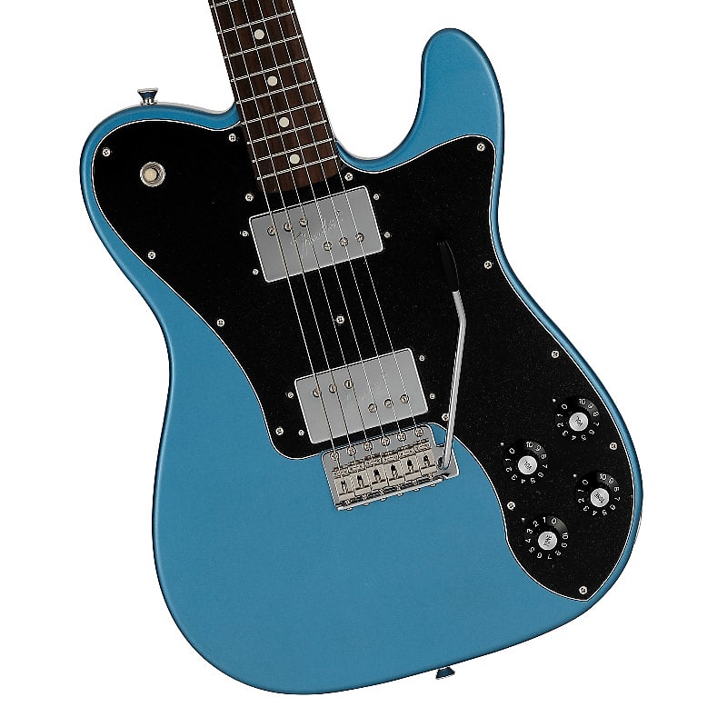 Fender Made in Japan Ltd 70s Telecaster Deluxe Electric Guitar w/tremolo,  Lake Placid Blue