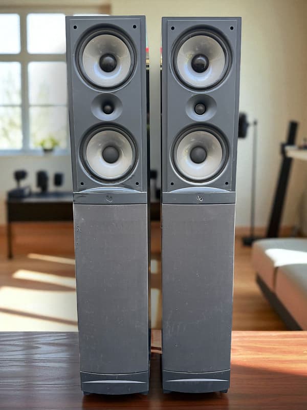 Infinity RS5 Tower Speakers Home Theater Audio Surround Sound 2-Way Vintage  			