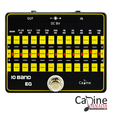 Caline CP-24 10 Band EQ Guitar or Bass Effect Pedal True Bypass image 4