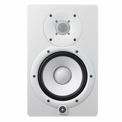 Yamaha HS7W Powered Studio Monitor 6.5” Cone Woofer and 1” Dome Tweeter - White