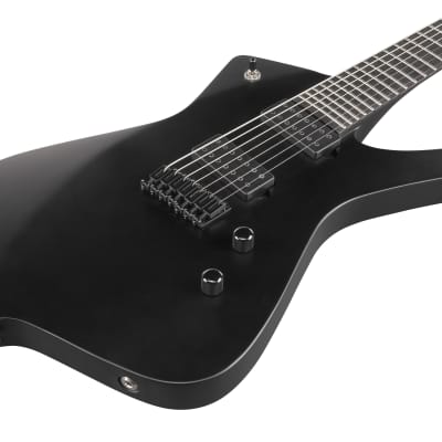 Ibanez ICTB721 Iceman Iron Label Electric Guitar - Flat Black  w/Gigbag image 6