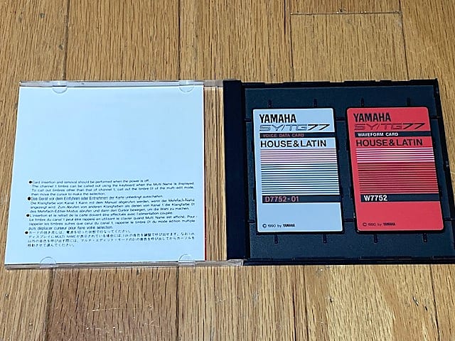 Yamaha S7752 House & Latin Sound Card Set For SY/TG77 | Reverb