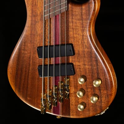 Scott Walker Custom Koa 5-String Multi-Scale  Bass Guitar - 1923-10.28 lbs for sale