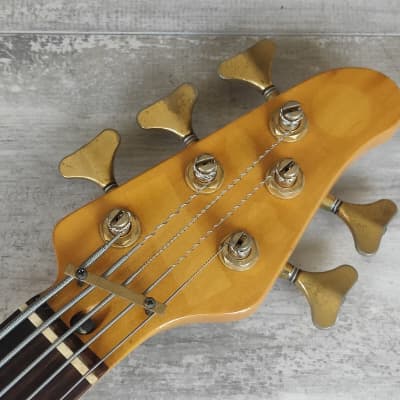 1989 Rockoon Japan (by Kawai) RB-855S 5-String Bass (Natural) image 9