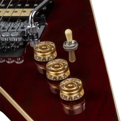 Dean V 79 Floyd Rose, Trans Cherry, ABS Hard Case Bundle