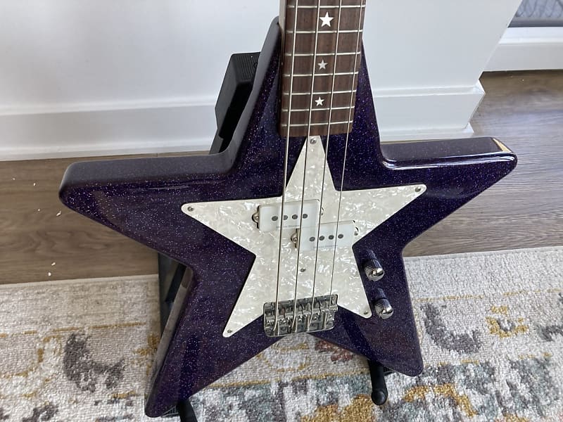 Daisy Rock Star Bass Cosmic Purple Sparkle Near Mint Bootsy