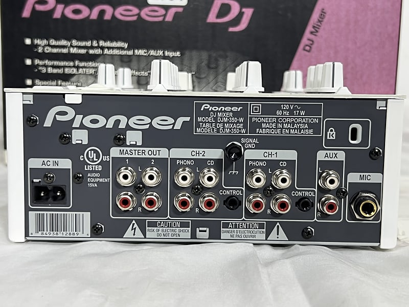 Pioneer DJM-350-W 2 Channel Effects Mixer #2704 (One)