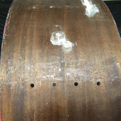 Ludwig 10” x 26” Super Classic Parade Drum Scotch Bass Drum Shell only 1960’s Natural Mahogany image 7