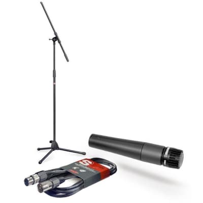 Shure SM57 Dynamic Microphone, Stand and Cable Bundle
