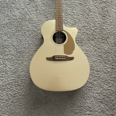 Fender Newporter Player California Series CHP Champagne Acoustic Electric Guitar for sale