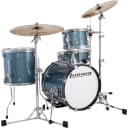 Ludwig LC179XX Breakbeats by Questlove Compact Drum Shell Kit, 4-Piece, Azure Blue