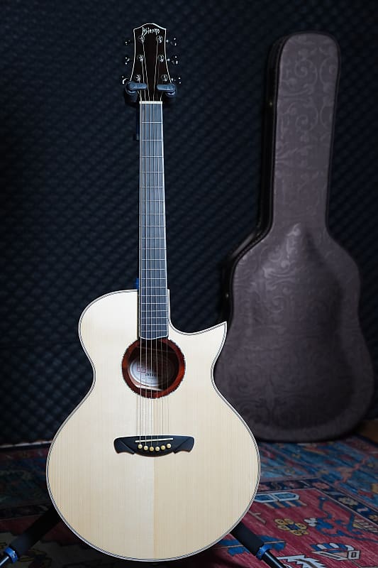 Hsienmo MJC Full Solid Acoustic Guitars Mahogany image 1