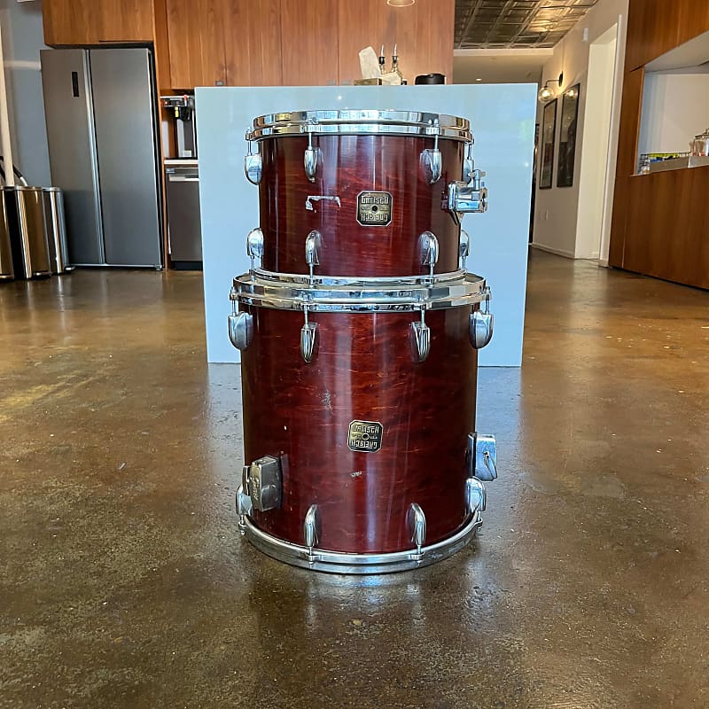 Gretsch 4416 & 4418 Floor & Rack Toms 80s Walnut Reverb