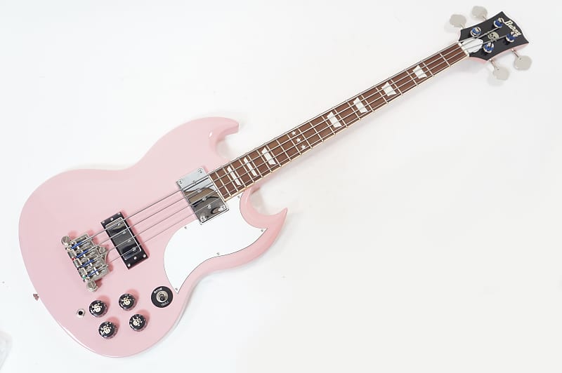 [SALE Ends Oct 17] BURNY PEB-65 SWANKY SPIDER BASS Pink MAHOGANY BODY EB-3  FERNANDES EXCELLENT