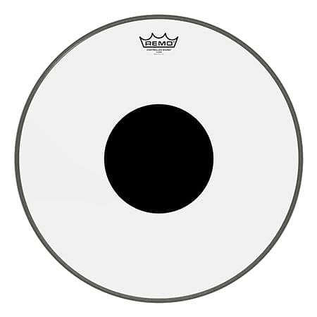 Remo CS Bass Drum Head Clear Black Dot 18 Inch image 1