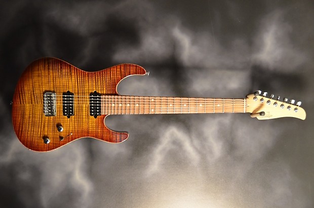 Suhr 7 String Bengal Burst Scalloped 7 String