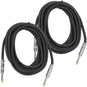 Seismic Audio FS10-2PACK 1/4" Male TS to 1/4" Male TS Speaker Cable - 10' (2-Pack)