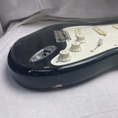 Fender American Vintage '56 Stratocaster Guitar 2016 - Black / Maple neck image 9