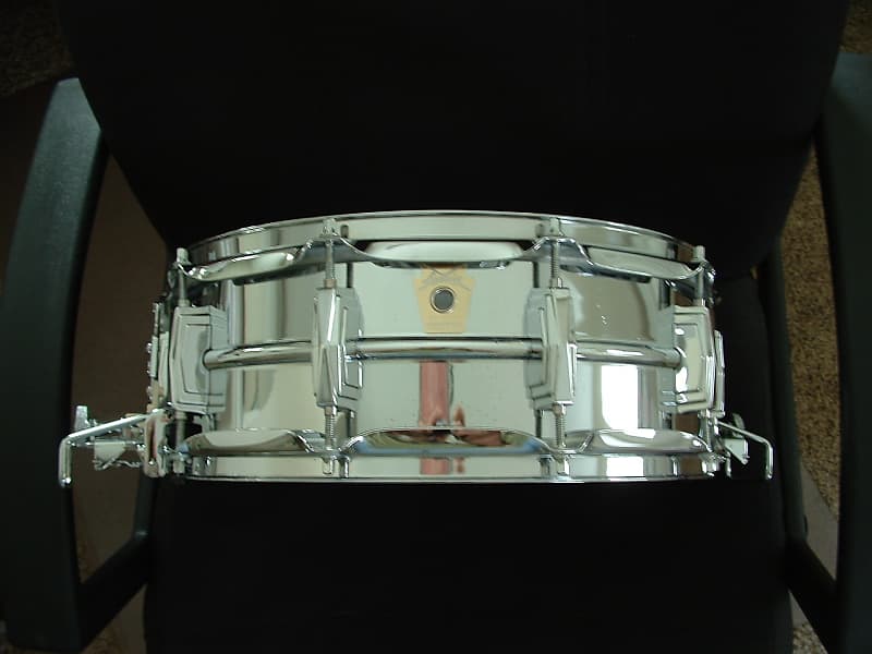 Ludwig LM410 Super-Sensitive 5x14" Aluminum Snare Drum 1985 - 2016 image 2