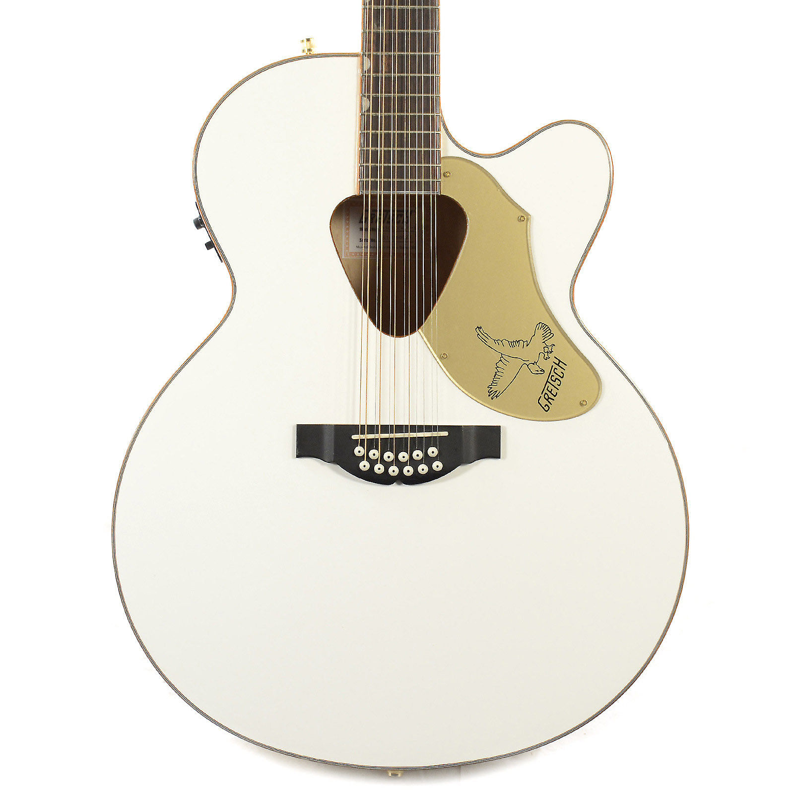 Gretsch G5022CWFE-12 Rancher Falcon Jumbo 12-String Cutaway with Fishman  Pickup System White 2016 | Reverb