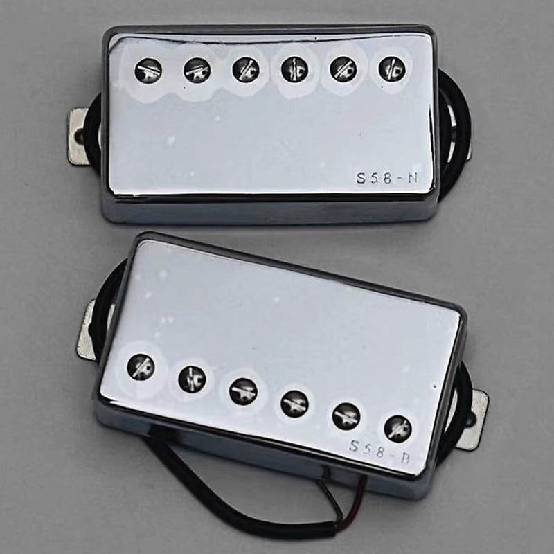 1 Set Ibanez Chrome Humbucker S58HN Pickups Fit Ibanez | Reverb