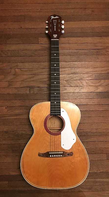 Vintage 1970 Fender F1010 Uni-Bar Acoustic Natural image 1