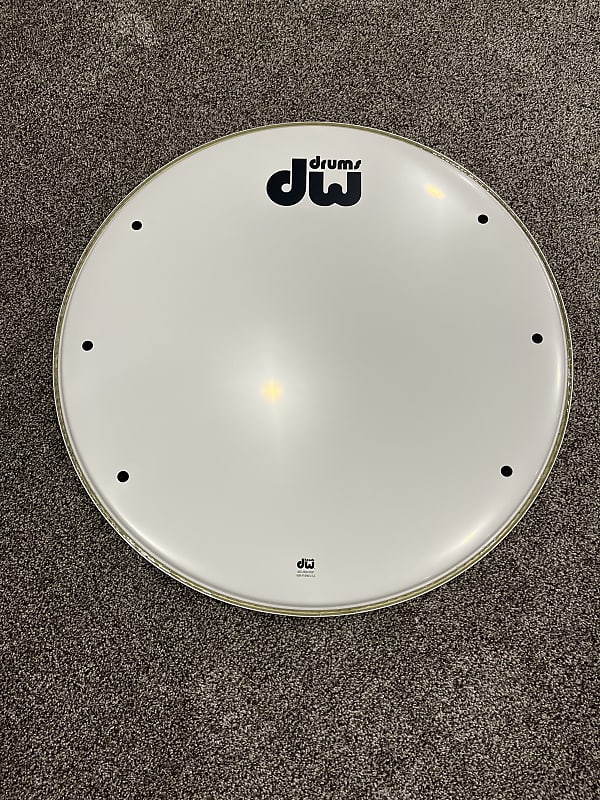 DW Remo 24” Bass Drum Head Smooth White Reverb