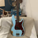 2023 Fender Custom Shop Precision P-Bass Heavy Relic Daphne Blue
