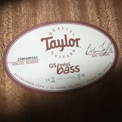 Taylor  GS Mini Bass Spruce/Sapele Left Handed Acoustic Electric Bass w/ Gig Bag image 8