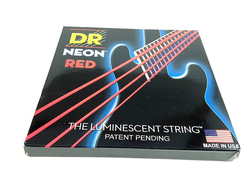 DR Bass Strings Neon Red NRB 40 40 100 Medium Reverb UK