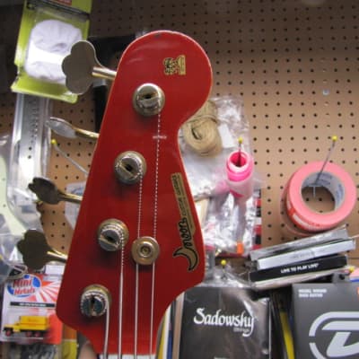 Moon Jazz Bass 1980s Trans Red over Ash image 11