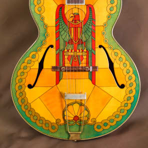 2001 Gibson L-5 Stained Glass Custom Acoustic Guitar (Super 400 L-7) image 1