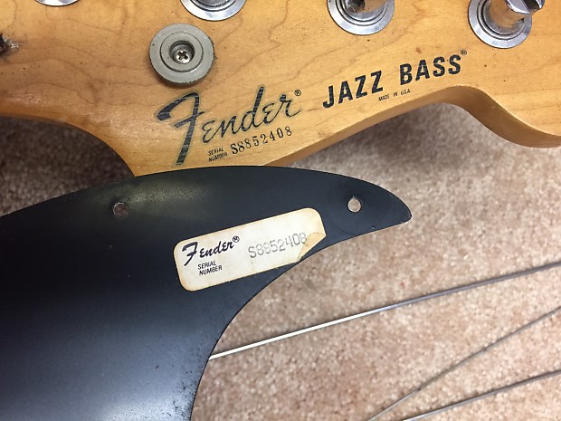 Vintage Fender Jazz bass 1978/1979 Black, blocks and binding