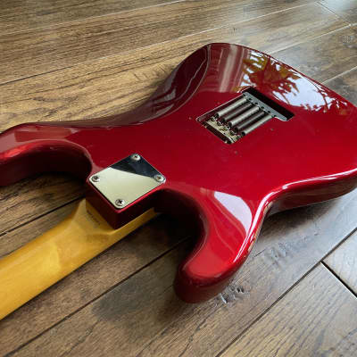 Awesome CIJ Fender Stratocaster Electric Guitar Red Sparkle Tortoise Fujigen ca. 2002 image 12