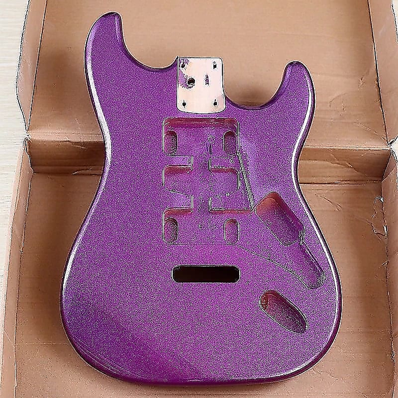 Metallic Purple Strat Style Guitar Solid Body | Reverb UK