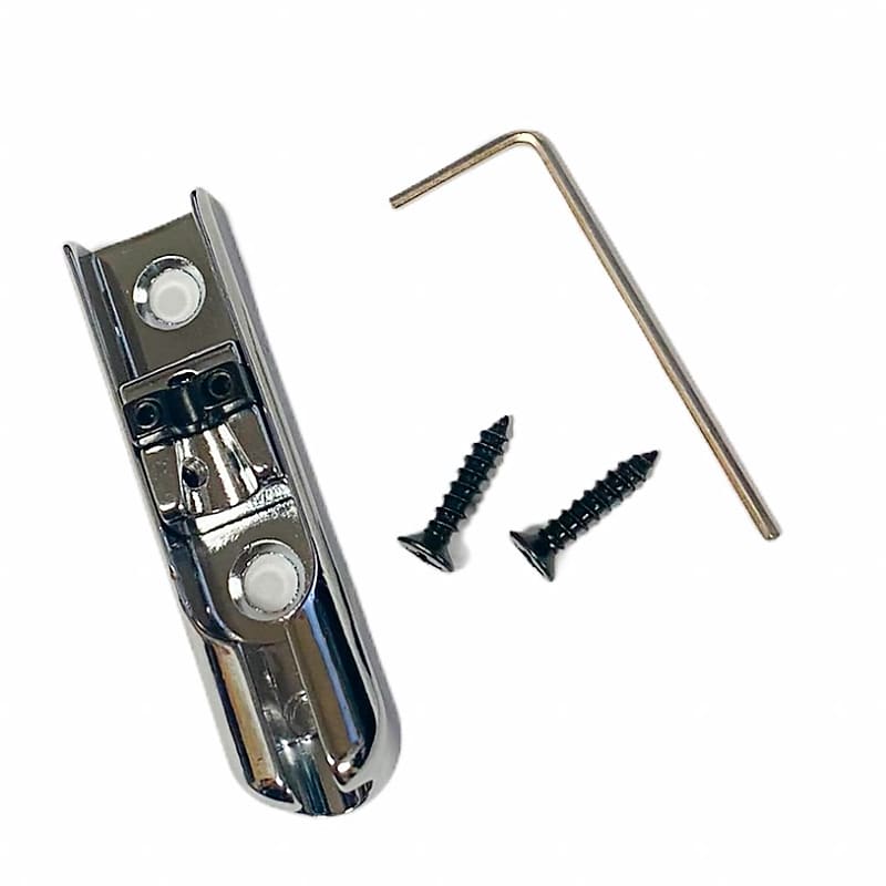 BB3518010 Chrome Single String Bass Bridge With LockDown Reverb