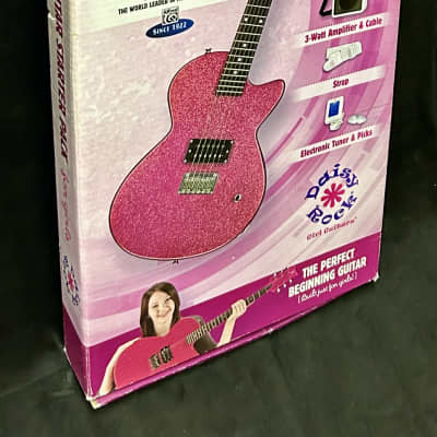 Daisy Rock Rock candy w/ Case, Amp. Orig Box - Pink sparkle image 3
