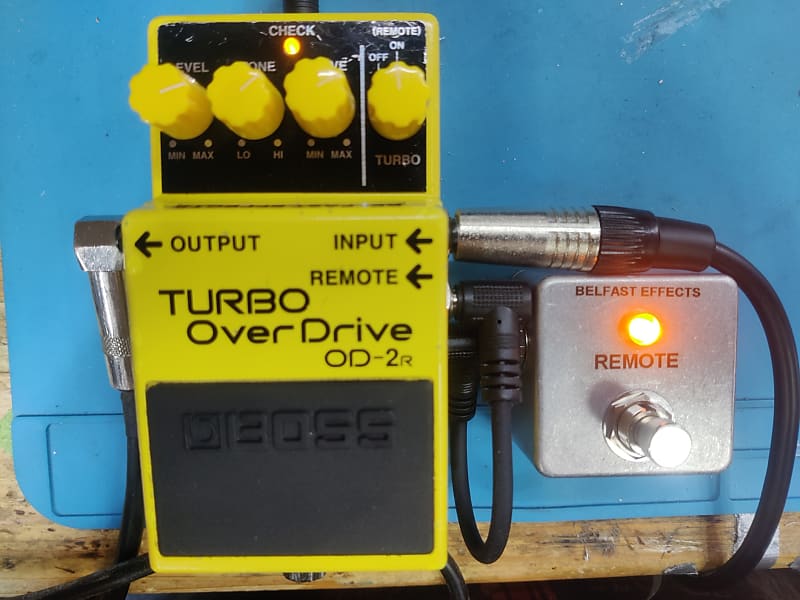 Boss OD-2R Turbo OverDrive Wampler Mod with Remote Switch image 1